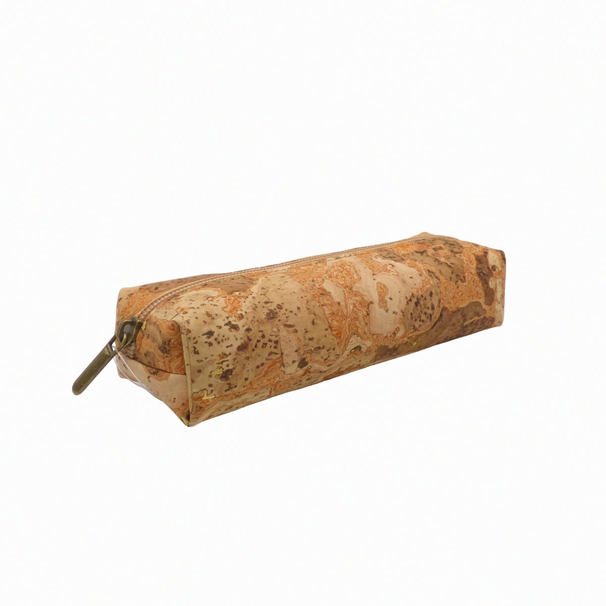 Trousse compacte en liège Amador Varum, posée à plat, vue de dessus.
