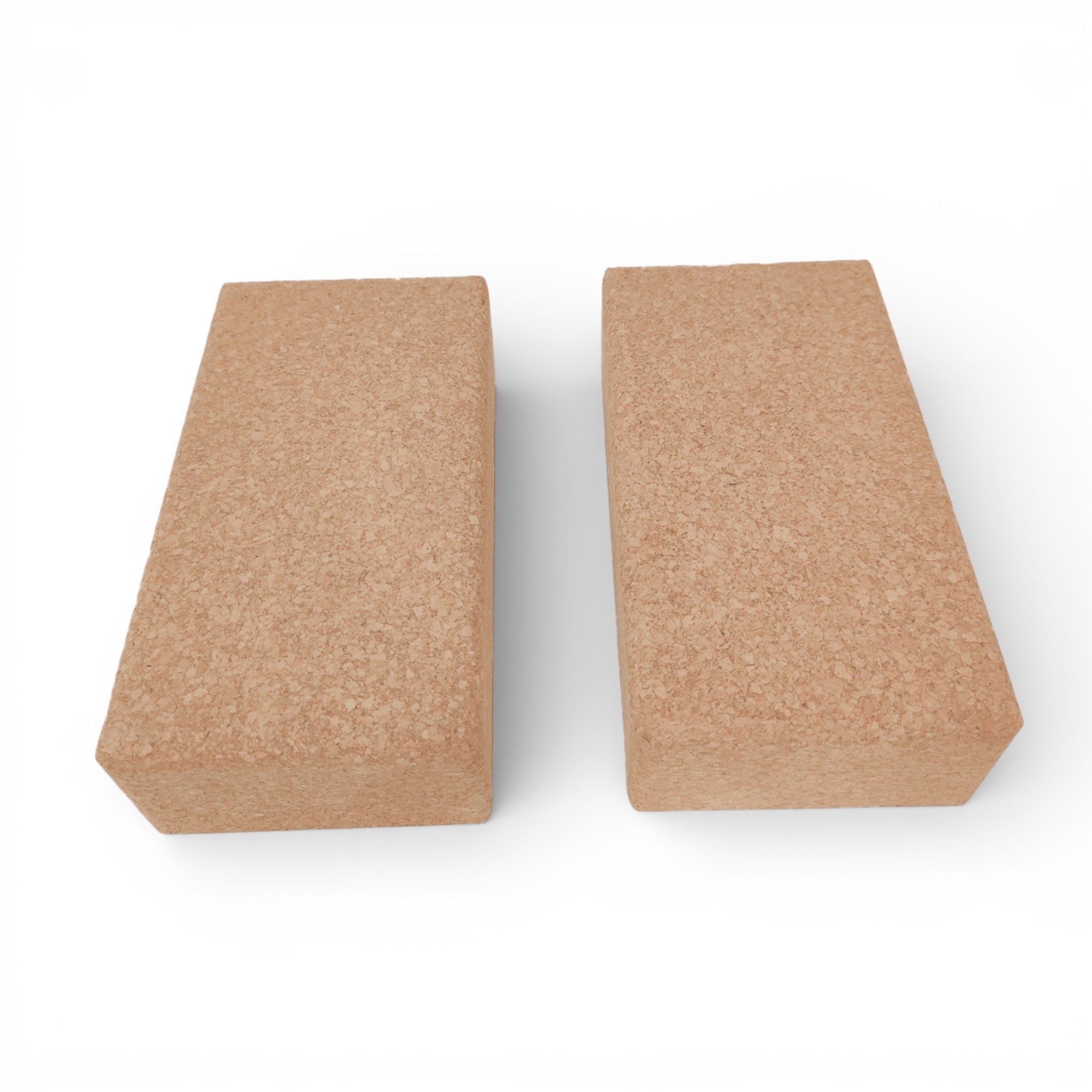 Bloc de yoga en liège Viking, 227x120x65mm, avec texture naturelle, idéal pour le soutien lors des postures.