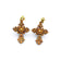 Boucles d'oreilles motif croix en liège du Portugal — Artipel femme