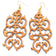 Boucles d'oreilles en liège Arabesque d'Artipel, pendantes, avec un design naturel et artistique.
