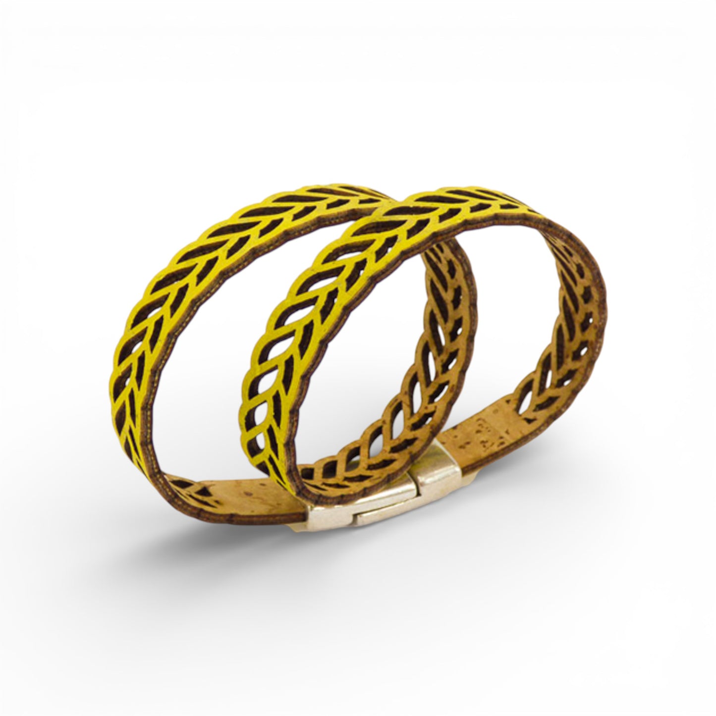 Bracelet Double "Rayon de Soleil" en Liège Ajouré – Artipel