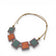 Collier Rio Do Brazil vu de trois-quarts — Artipel, cinq carrés à motifs colorés, Portugal
