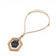 Collier liège géométrique noir — Artipel pendentif hexagone cadeau