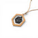Collier femme liège noir — Artipel hexagone