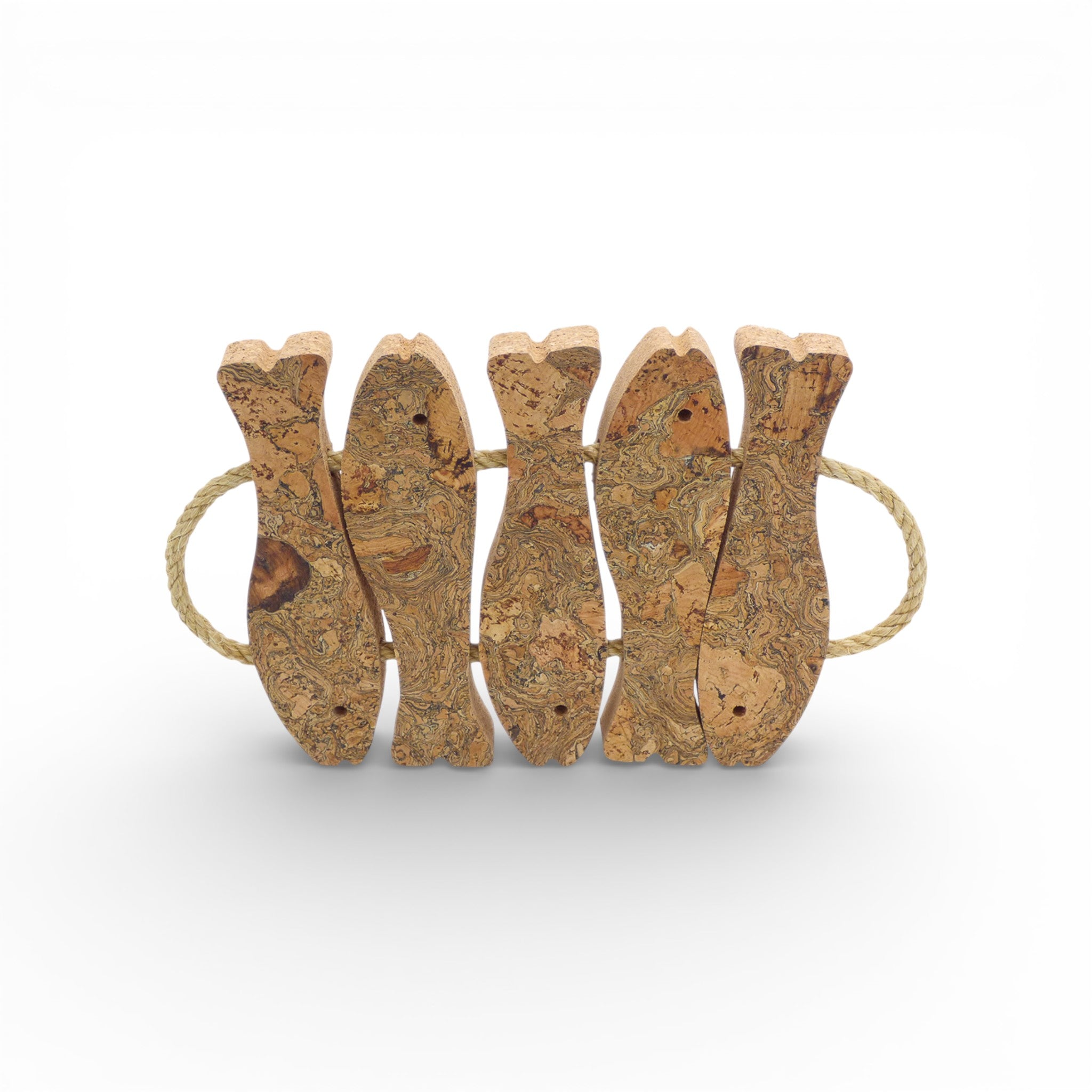 Motif sardines liège — Viking dessous plat naturel