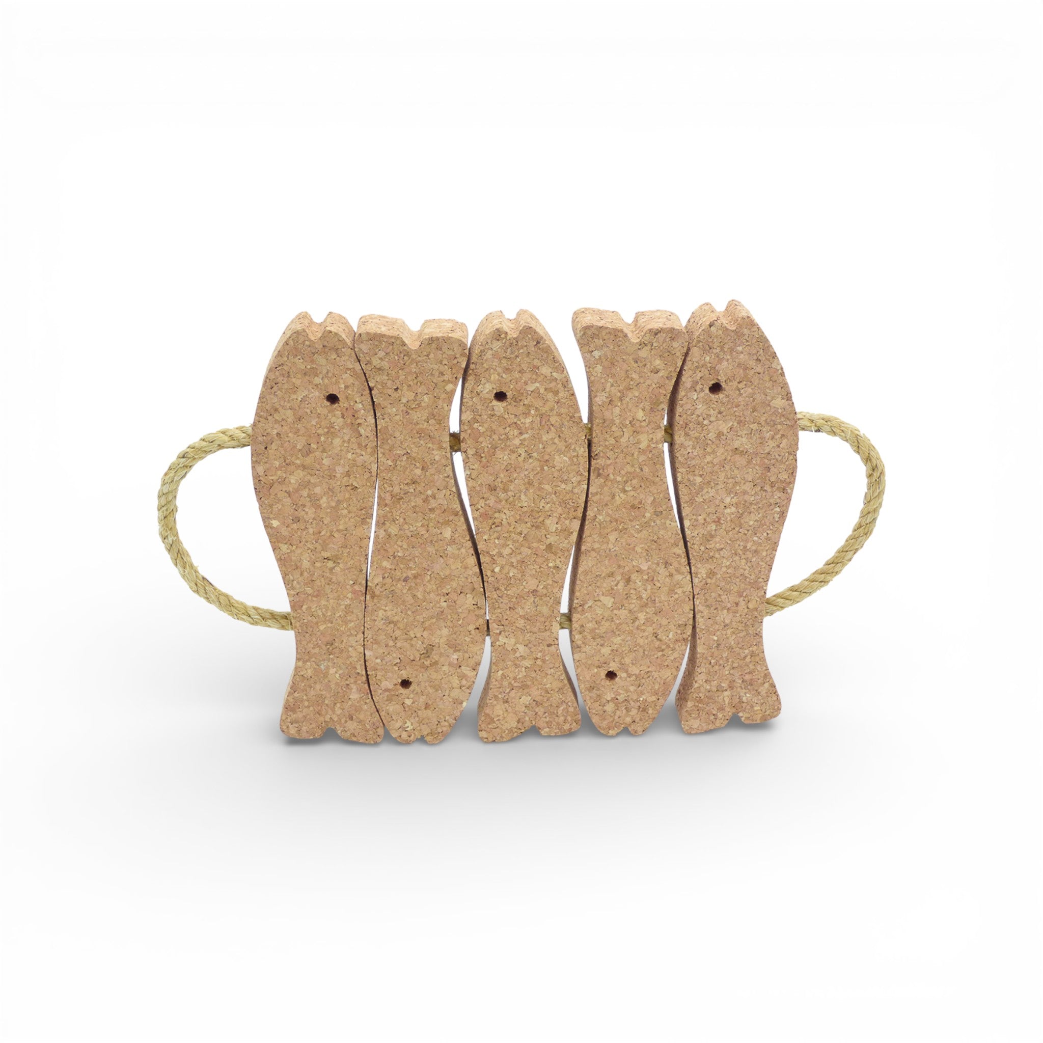 Viking Sardines en Liège naturel, dessous de plat en liège avec motif de sardines, idéal pour art de la table.