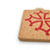Dessous de plat Croix Occitane en liège - détail motif - liège naturel