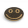 Dessous plat smiley noir liège — Viking déco table cadeau original Portugal