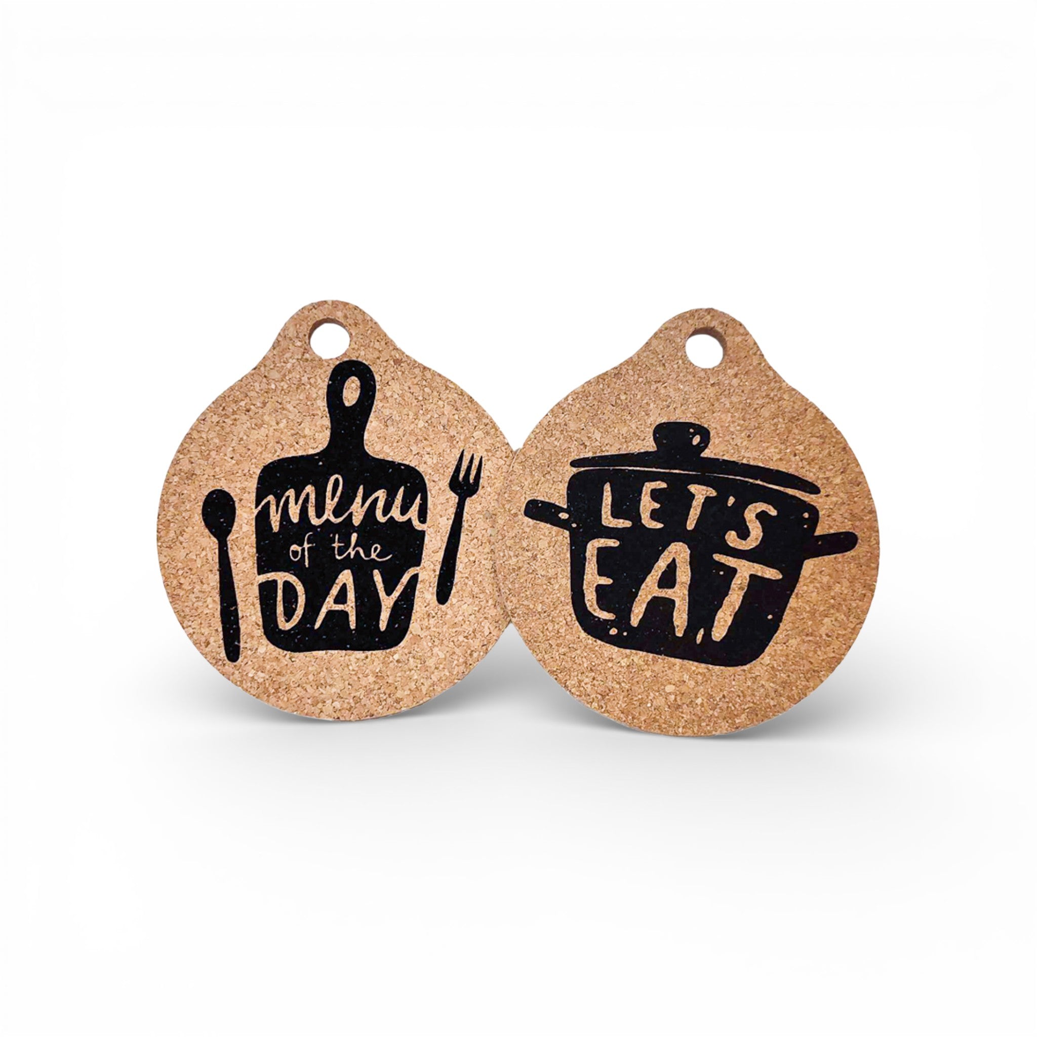 Viking "Cuisine" double cork trivet, elegantly designed for protecting surfaces while serving hot dishes.