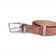 Ceinture réversible unie en liège rosé — TC Cortiça, envers naturel visible, boucle métal, Portugal