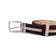 Ceinture réversible en liège brun foncé à liseré beige — TC Cortiça, envers naturel, Portugal