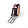 Ceinture réversible en liège brun foncé à liseré beige — TC Cortiça, bords pointillés, Portugal