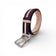 Ceinture en liège brun, liseré beige naturel — TC Cortiça, boucle métal, deux faces, Portugal