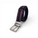 Ceinture en liège bordeaux, liseré noir central — TC Cortiça, boucle gunmetal, Portugal