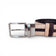 Ceinture réversible en liège, face liserée beige à bande foncée, boucle — TC Cortiça, Portugal