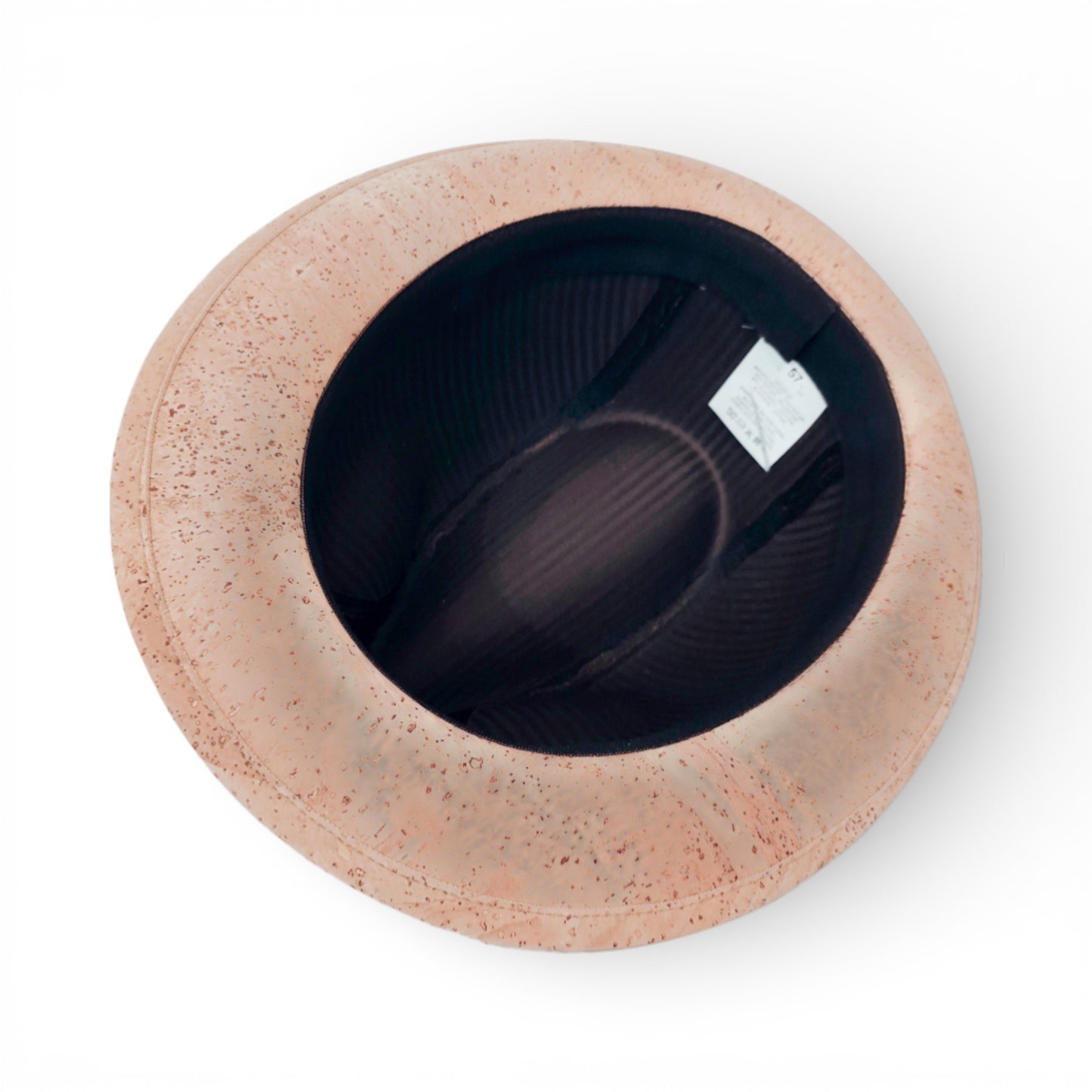 Chapeau trilby en liège naturel Amador Varum, élégant et léger, avec une forme classique et une texture organique.