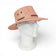 Chapeau cowboy en liège naturel porté de profil — Amador Varum, œillets métal et bandeau, Portugal
