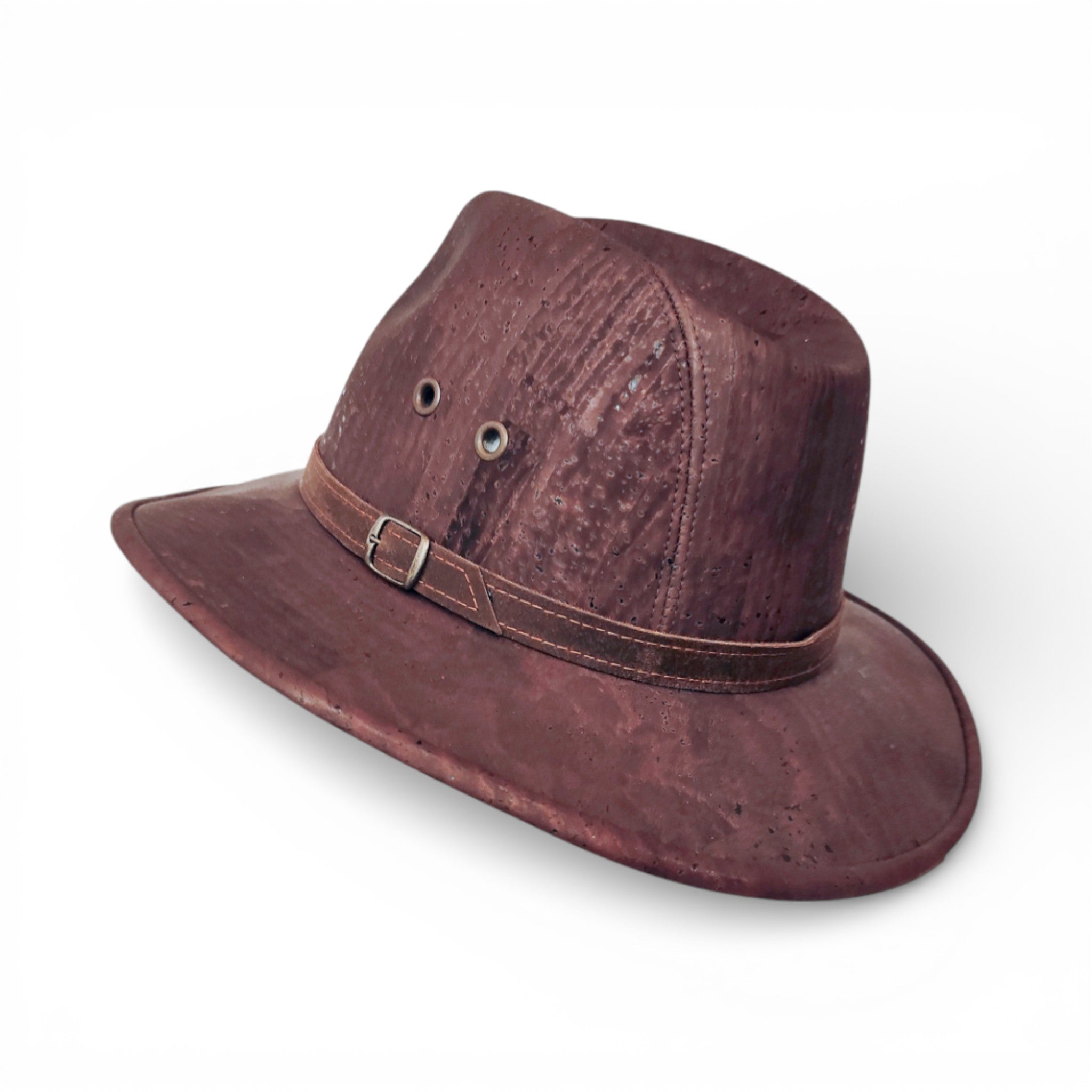 Fedora liège vue rapprochée texture - chapeau Amador Varum artisanat portugais