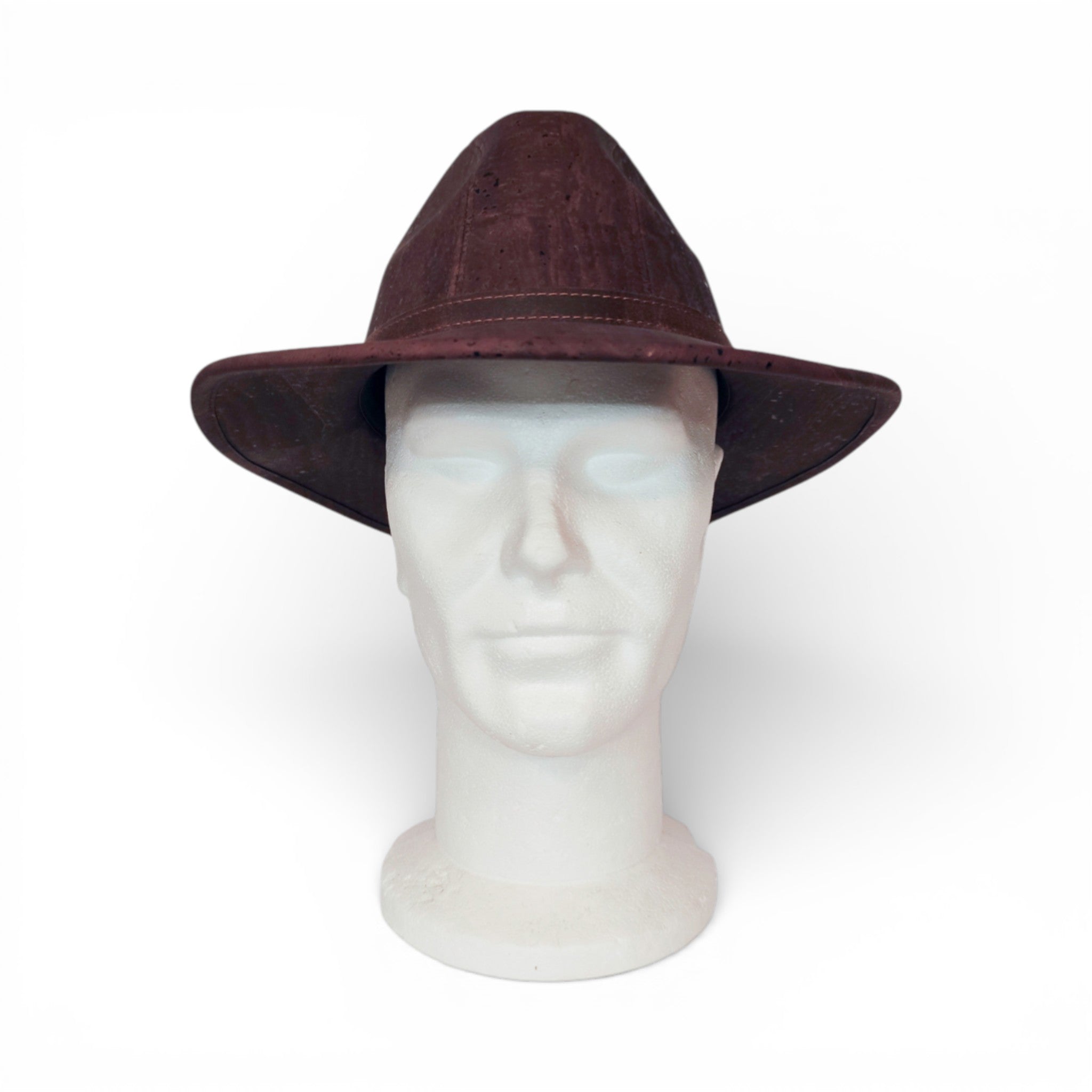 Fedora liège brun bords larges - chapeau Amador Varum look été masculin raffiné