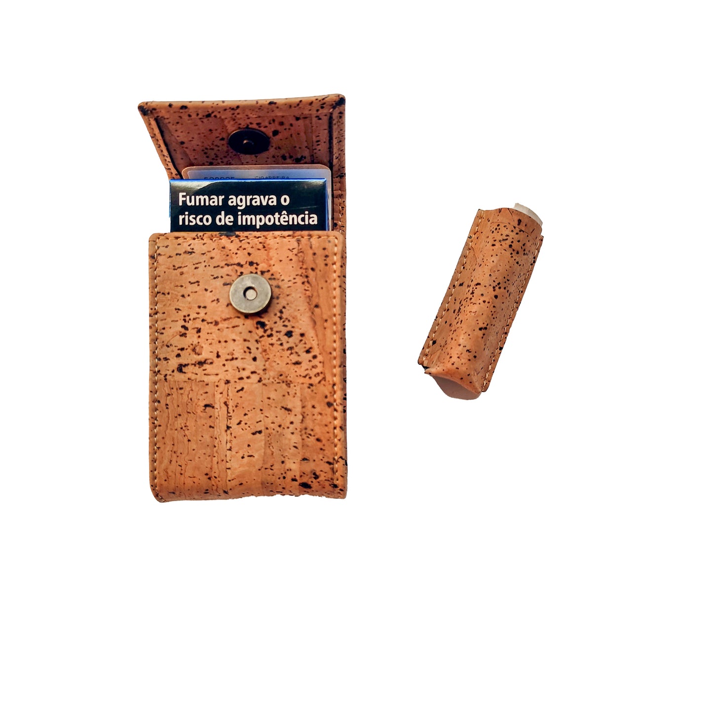 Montado cigarette case with lighter, sleek design showcasing a modern tabac accessory in dark tones.