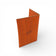 Dos d'une pochette passeport en liège orange — Artipel, logo gravé, format vertical, Portugal