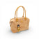Sac modulable forme boston en liège vu de trois-quarts, charm poupée — Artipel, Portugal