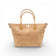 Sac modulable évasé en liège naturel vu de face, zip doré — Artipel, bandoulière, Portugal