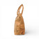Profil d'un cabas en liège pailleté or — Cork Design, soufflet latéral, anses dressées, Portugal