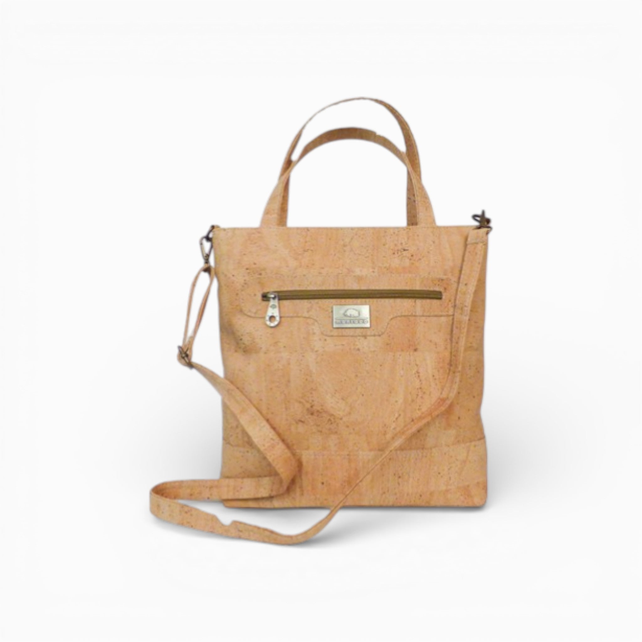 Sac à main et bandoulière "City" en liège beige, design élégant et naturel de la marque Montado.