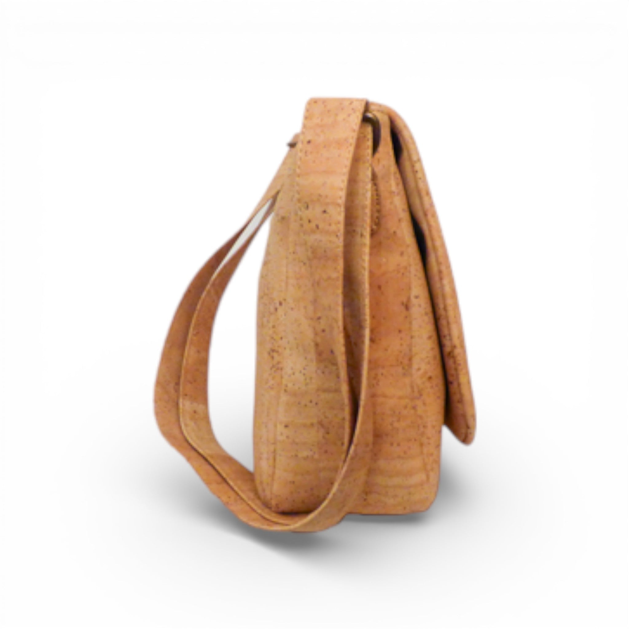 Sac bandoulière liège naturel — vue de dos — Montado artisanat Portugal