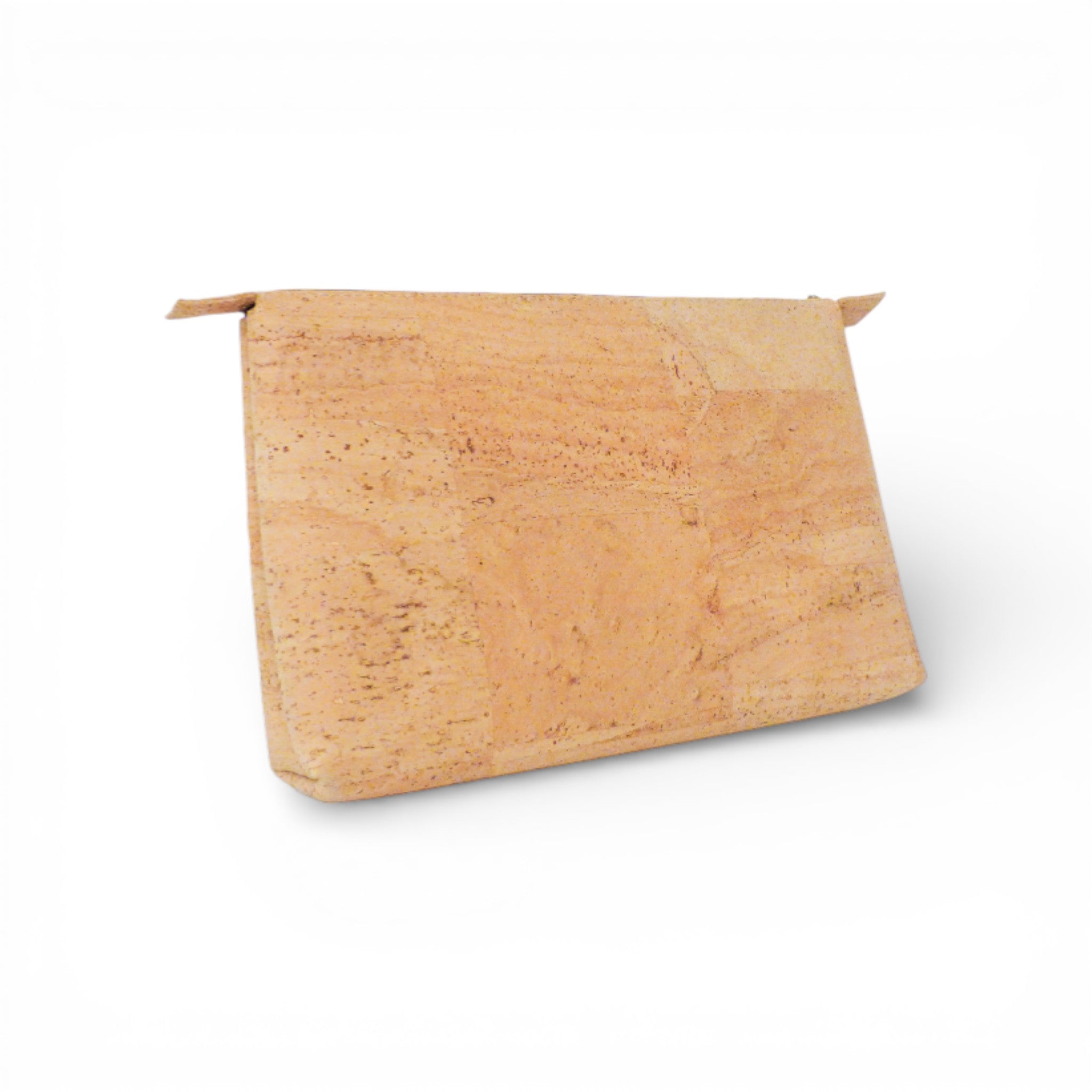 Grande trousse en liège Artipel, détail texture liège naturel et surpiqûres.