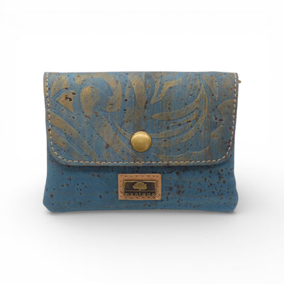 Porte-monnaie rabat liège — Montado alternative cuir vegan compact femme