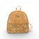 Sac à dos compact en liège, poche à motif marbré pastel vue de face — Montado, Portugal