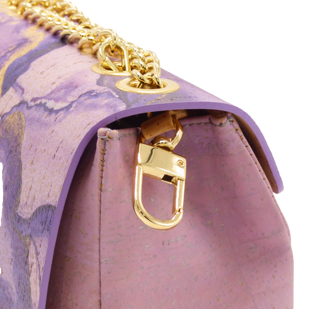 Sac INSPIRA MAUVE - Liège Marbré Violet et Or | Artipel