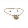 Parure liège Artipel — collier élégant boucles d'oreilles assorties Azulejos Portugal