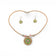 Parure Collier et Boucles d'Oreilles en Liège - vue de profil - liège Portugal