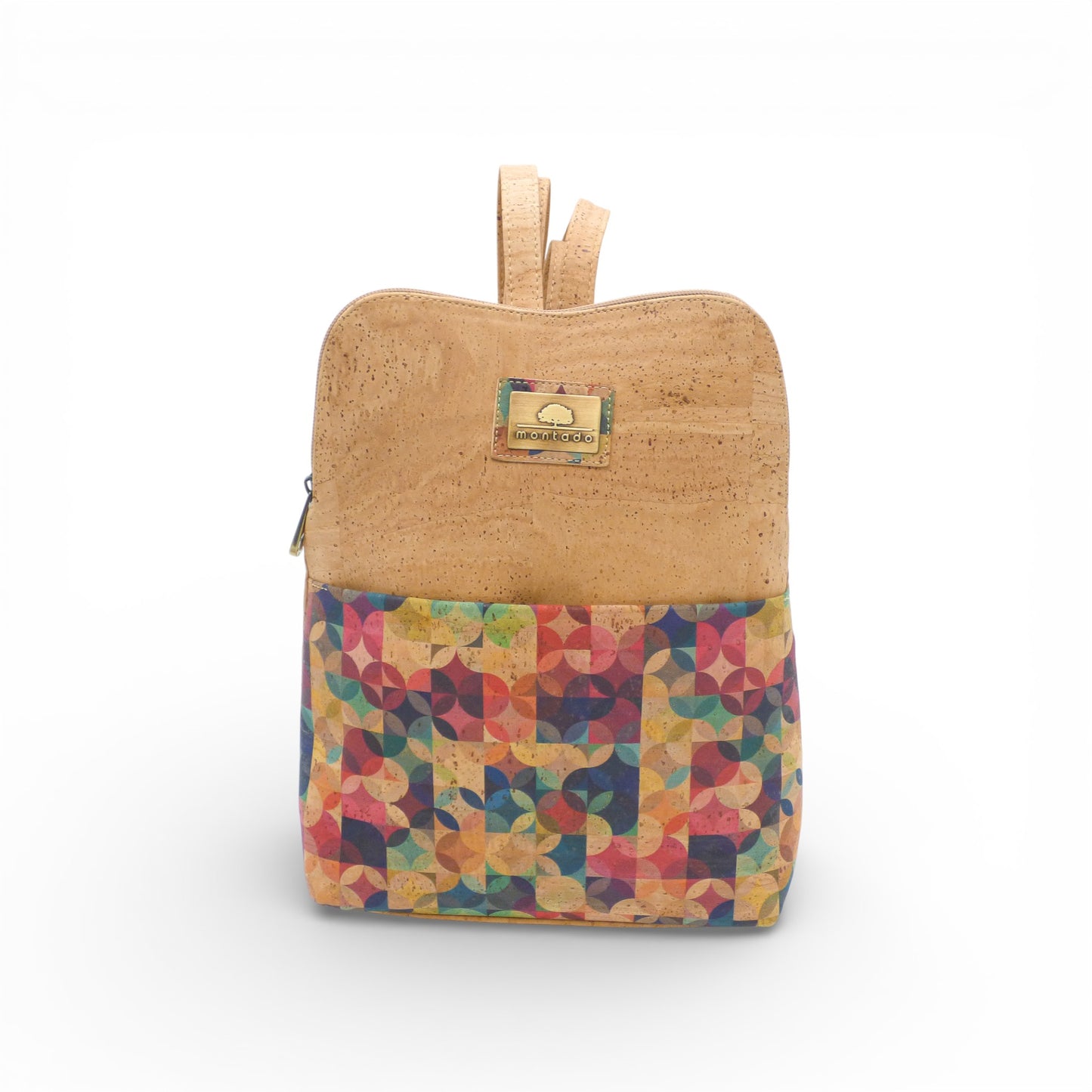 Sac à dos compact en liège Montado, affichant une texture naturelle et un design élégant, idéal pour un usage quotidien.