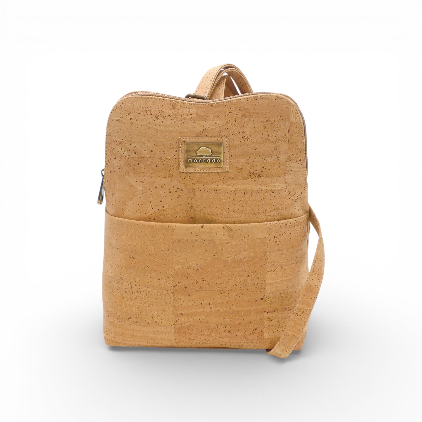 Sac à dos compact en liège Montado, affichant un design élégant avec des bretelles ajustables et une texture naturelle.