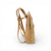 Profil d'un sac à dos en liège naturel à fond pailleté or — Montado, zip latéral, Portugal