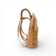Profil d'un sac à dos en liège à fond fleuri automnal — Montado, zip latéral, Portugal