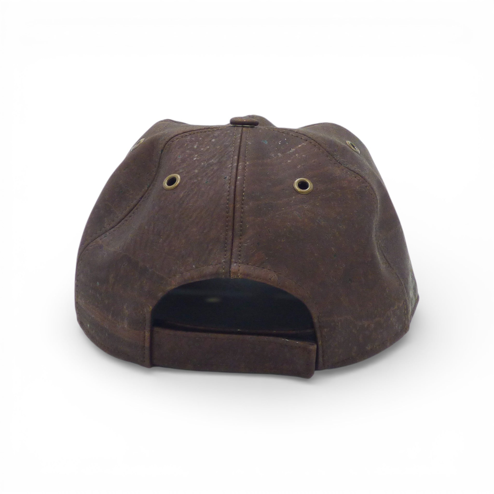 Casquette en liège de baseball Amador Varum, vue de face, avec un design naturel et texture unique.