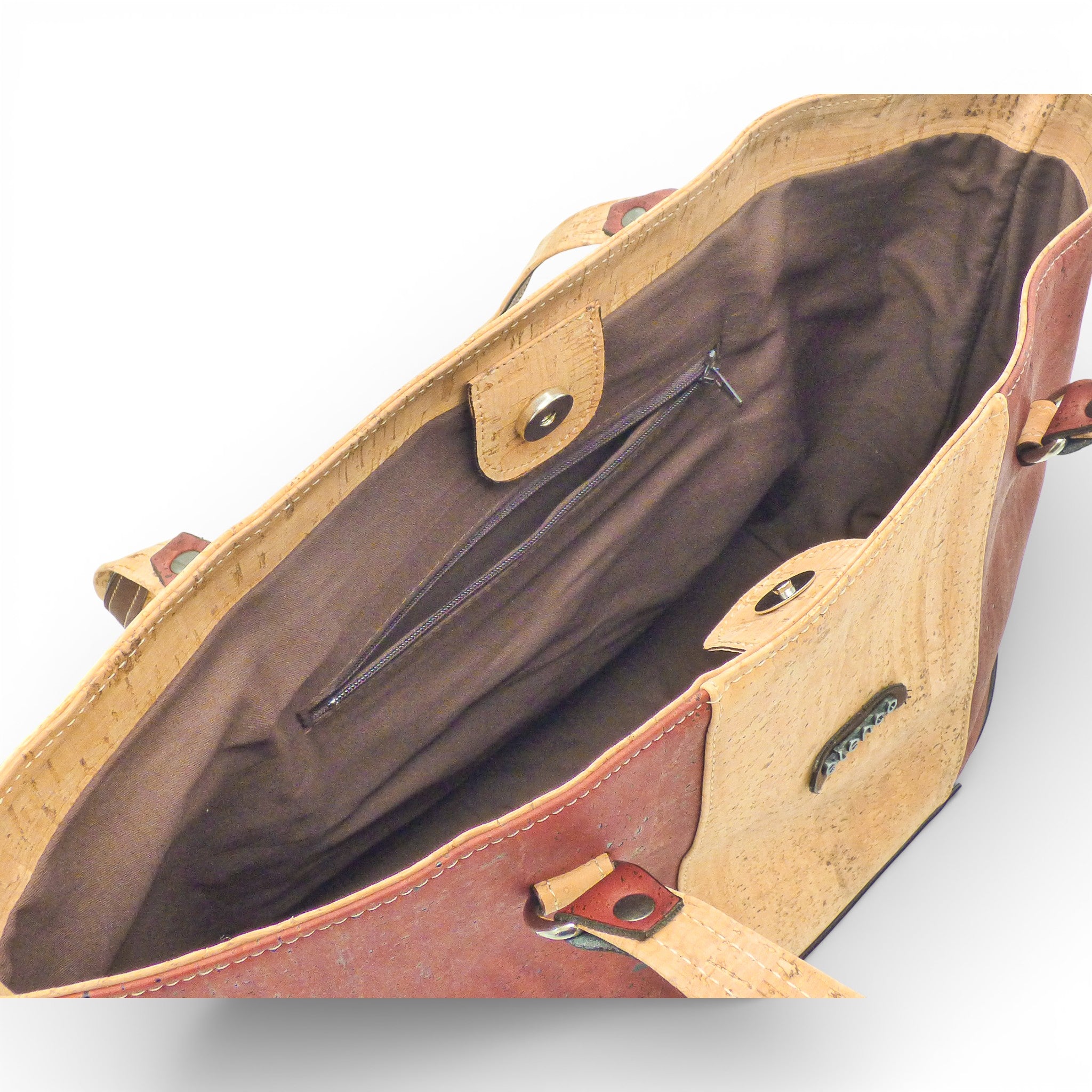 Sac cabas format moyen liège — Elenco grand volume femme