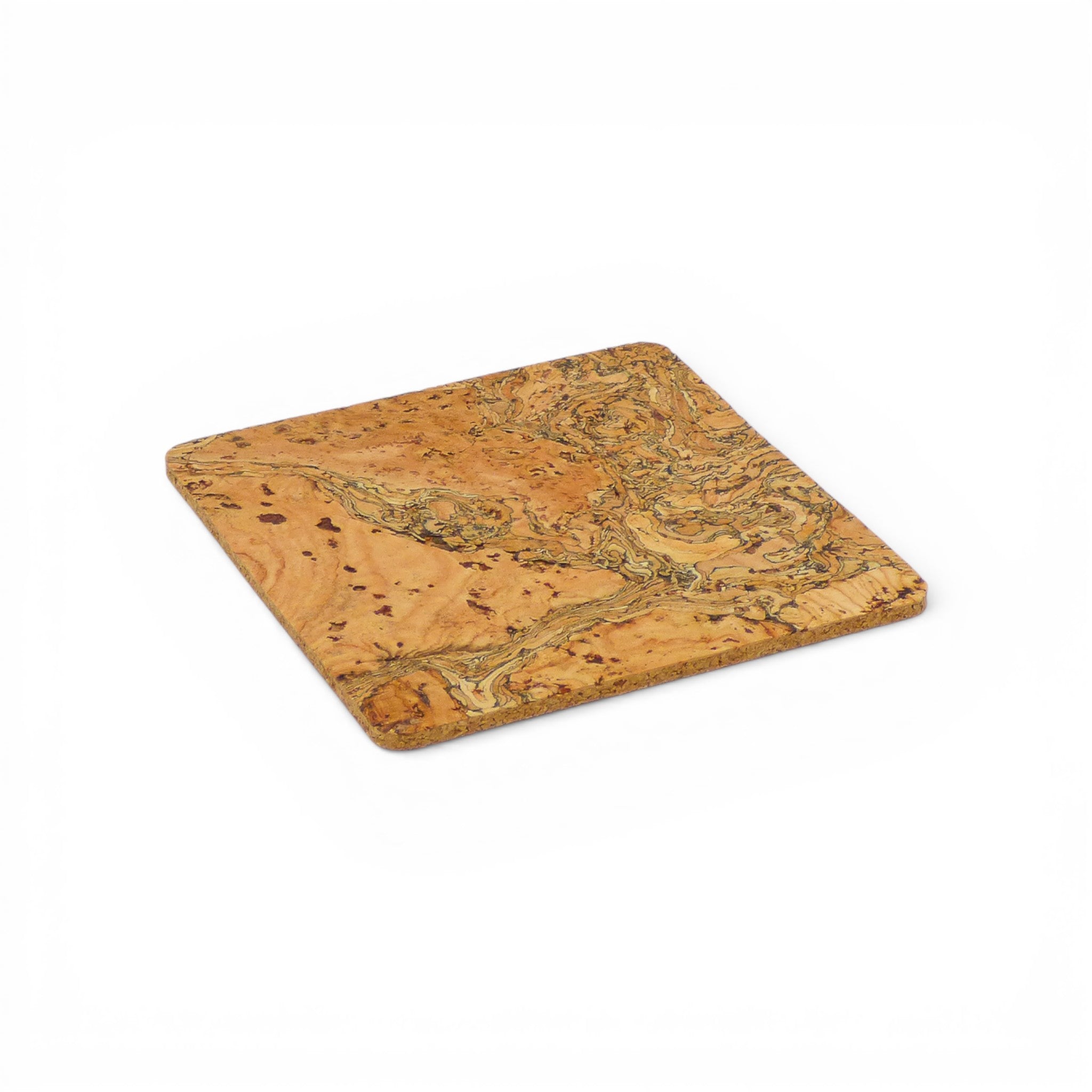 Dessous de verre carrés liège Viking — design naturel surface texturée