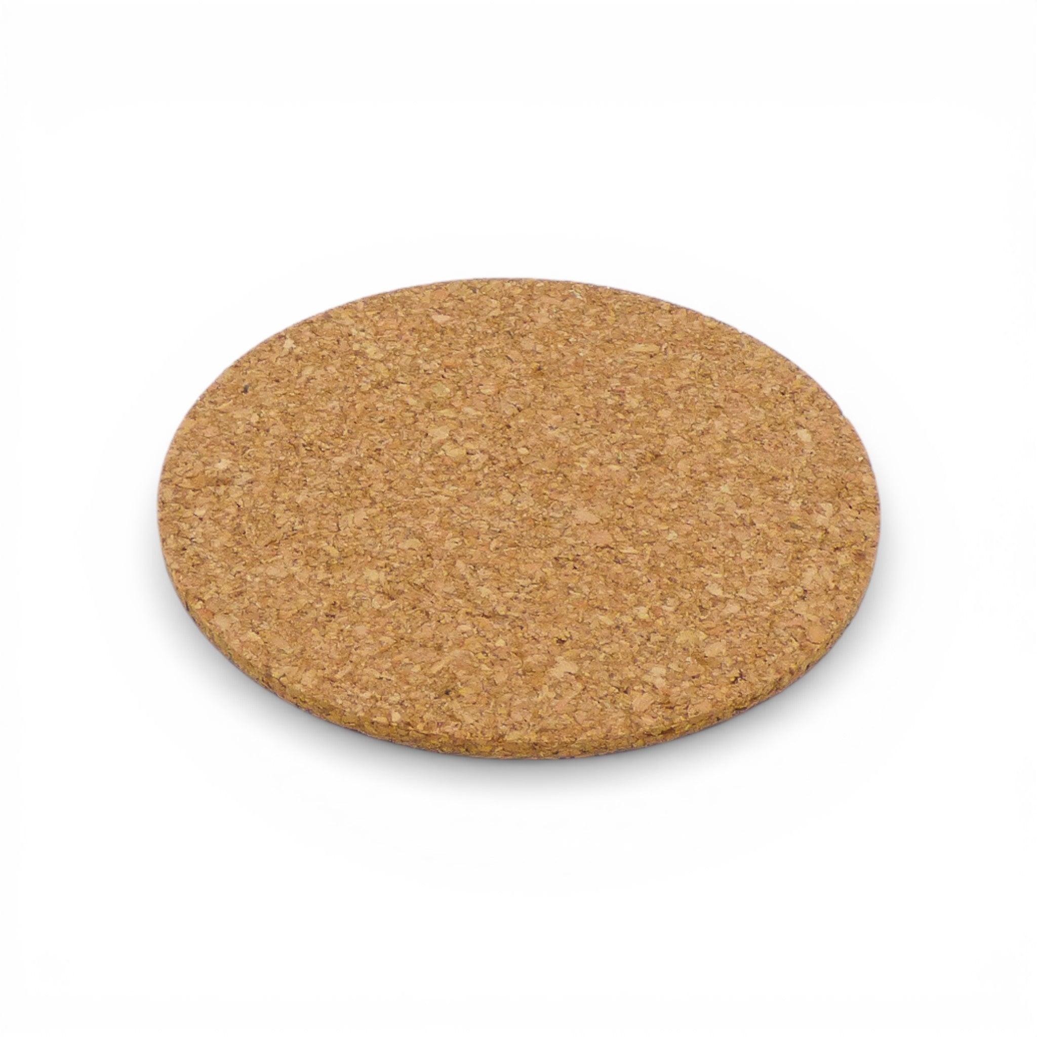 Dessous de verre rond en liège grain fin — Viking, pièce seule trois-quarts, Portugal