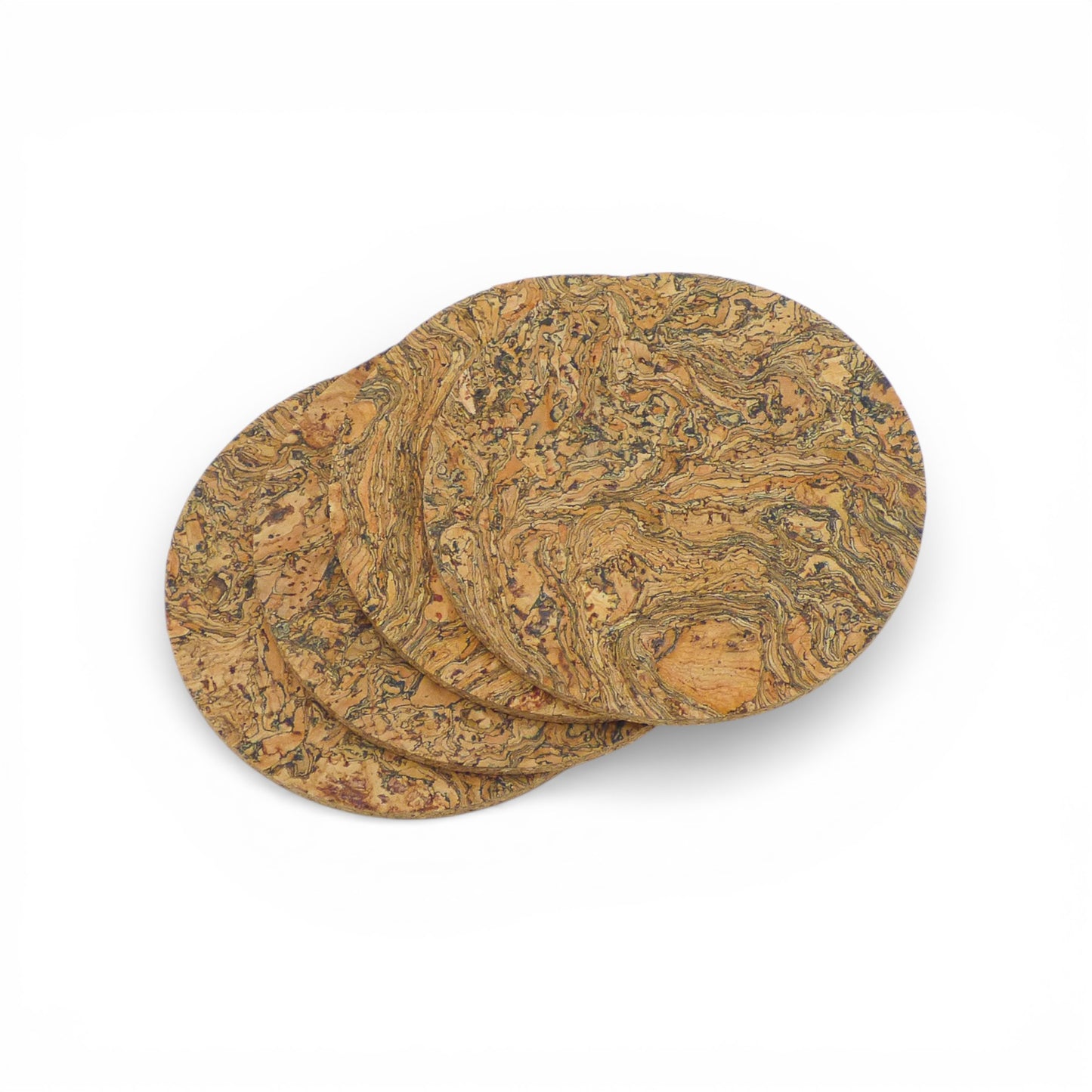 Cork coasters by Home & Liège featuring a Viking design, showcasing art de la table style and elegant craftsmanship.