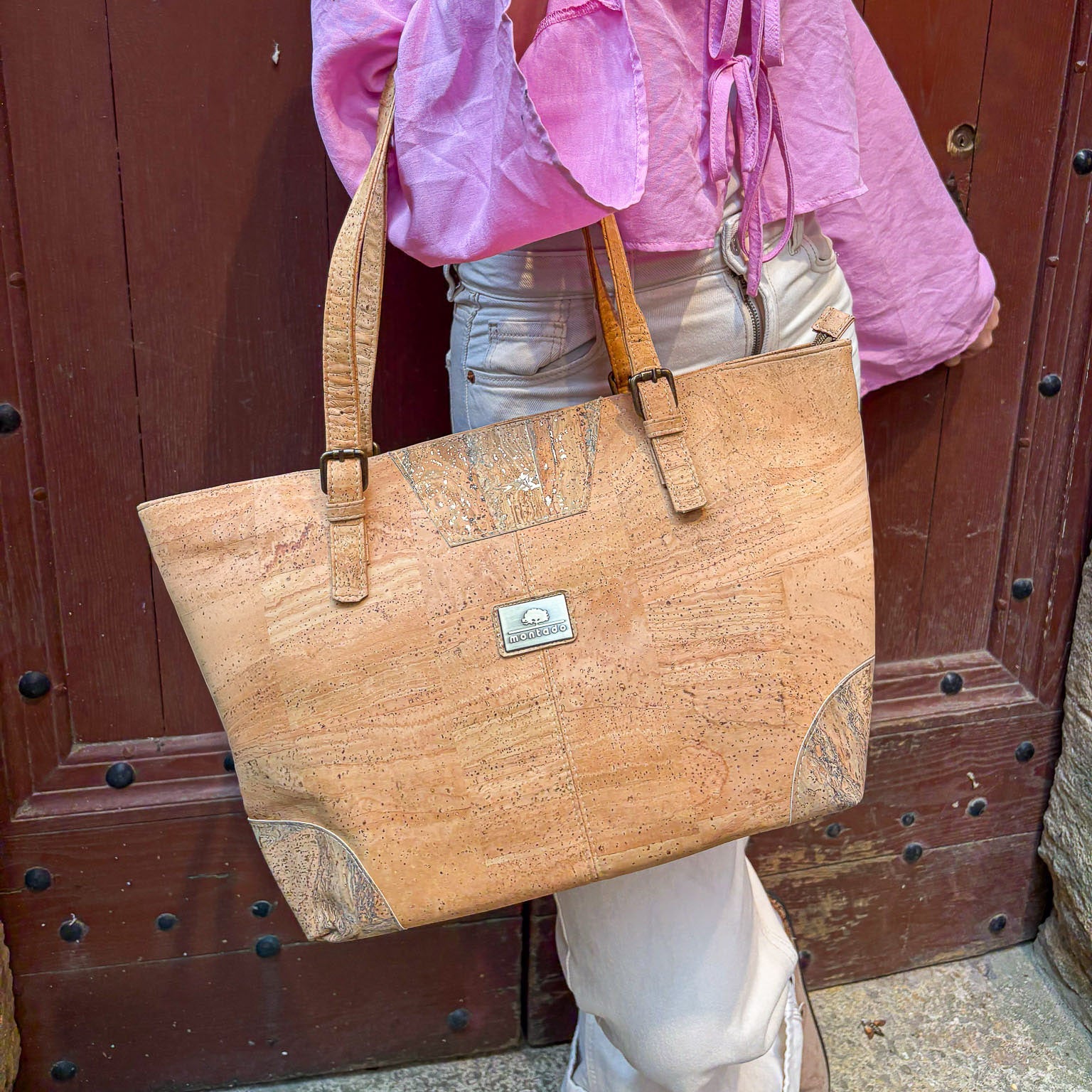 Sac cabas épaule femme en liège du Portugal — Montado alternative cuir vegan