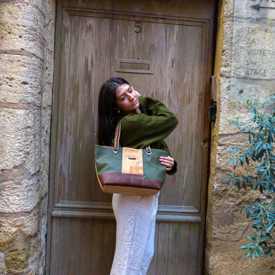 Sac cabas femme liège — Elenco format moyen alternative cuir vegan Portugal cadeau