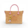 Sac convertible en liège naturel, anses rose poudré — Artipel, face, bijou poupée, plaque dorée, Portugal