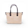 Face d'un sac modulable en liège naturel beige uni — Artipel, anses cuir foncé, Portugal