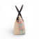 Grand sac modulable en liège moucheté pastel, profil — Artipel, anses foncées, 3 formes